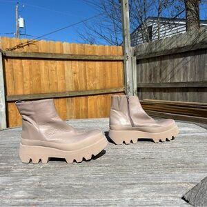 Paloma Barcelo Agni Cuoio Ankle Boots size 37‎ or 6.5 us